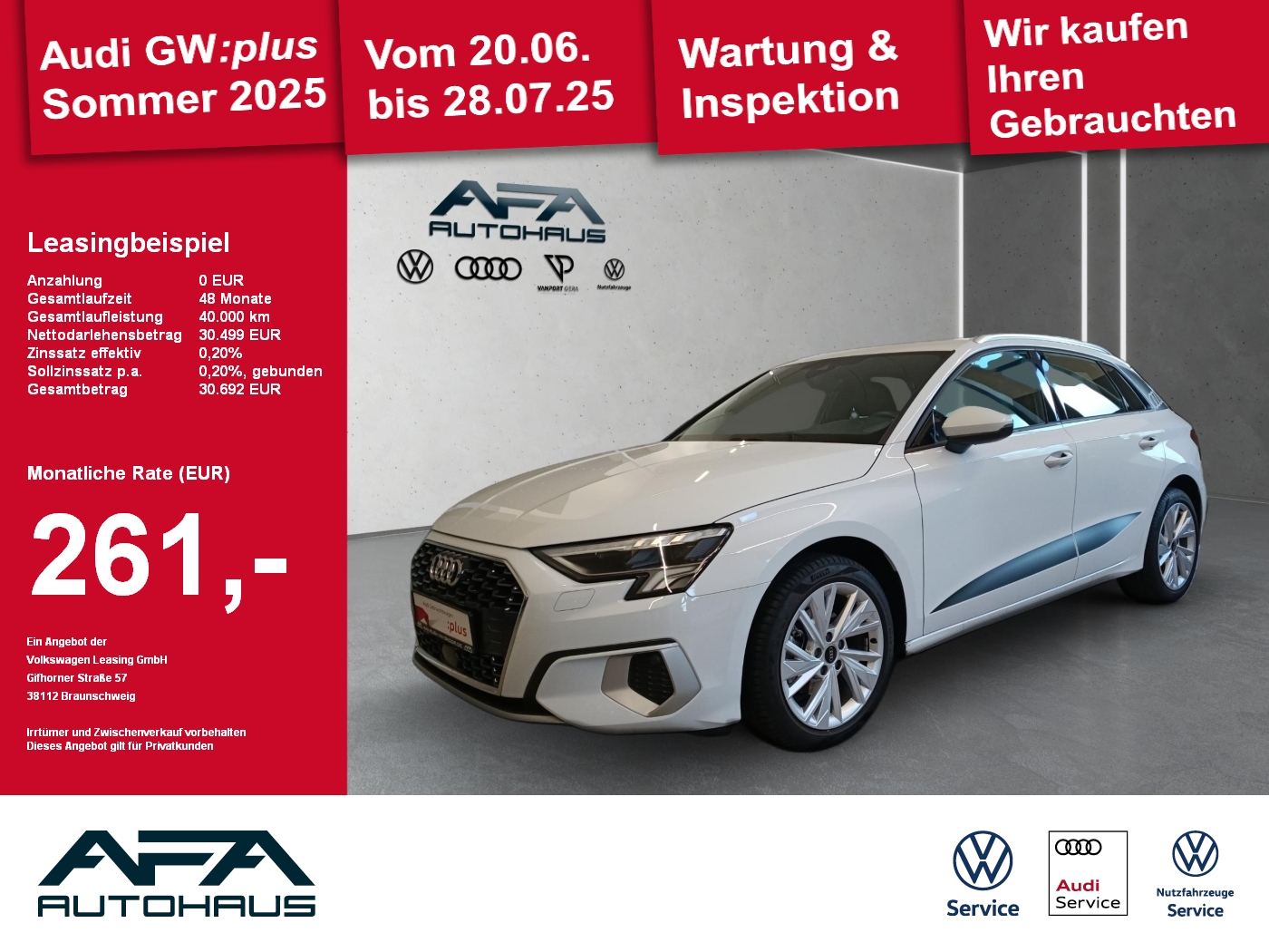 A3 Sportback 30TFSI Adva. S tronic AHK*Smart.Int