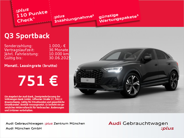 Q3 Sportback 40 TDI qu. S tronic S line AHK/ACC/Virtual/LED/Navi