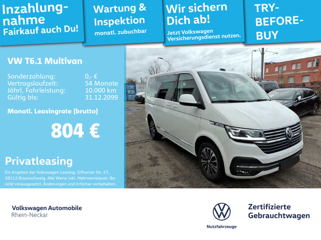 T6.1 Multivan 2.0 TDI Generation Six 7-Sitzer AHK Navi Rückfahrkamera uvm