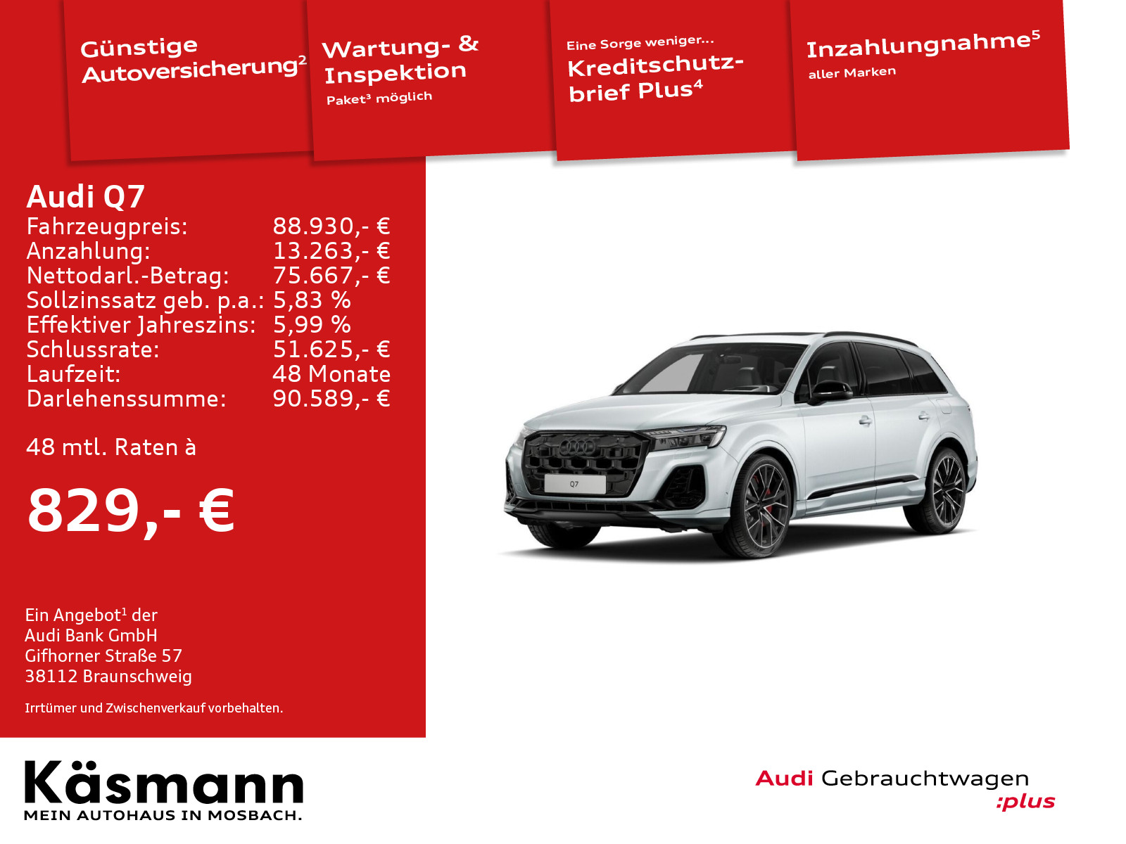 Q7 S line 60TFSIe quattro HD MATRIX HUD AHK PANO