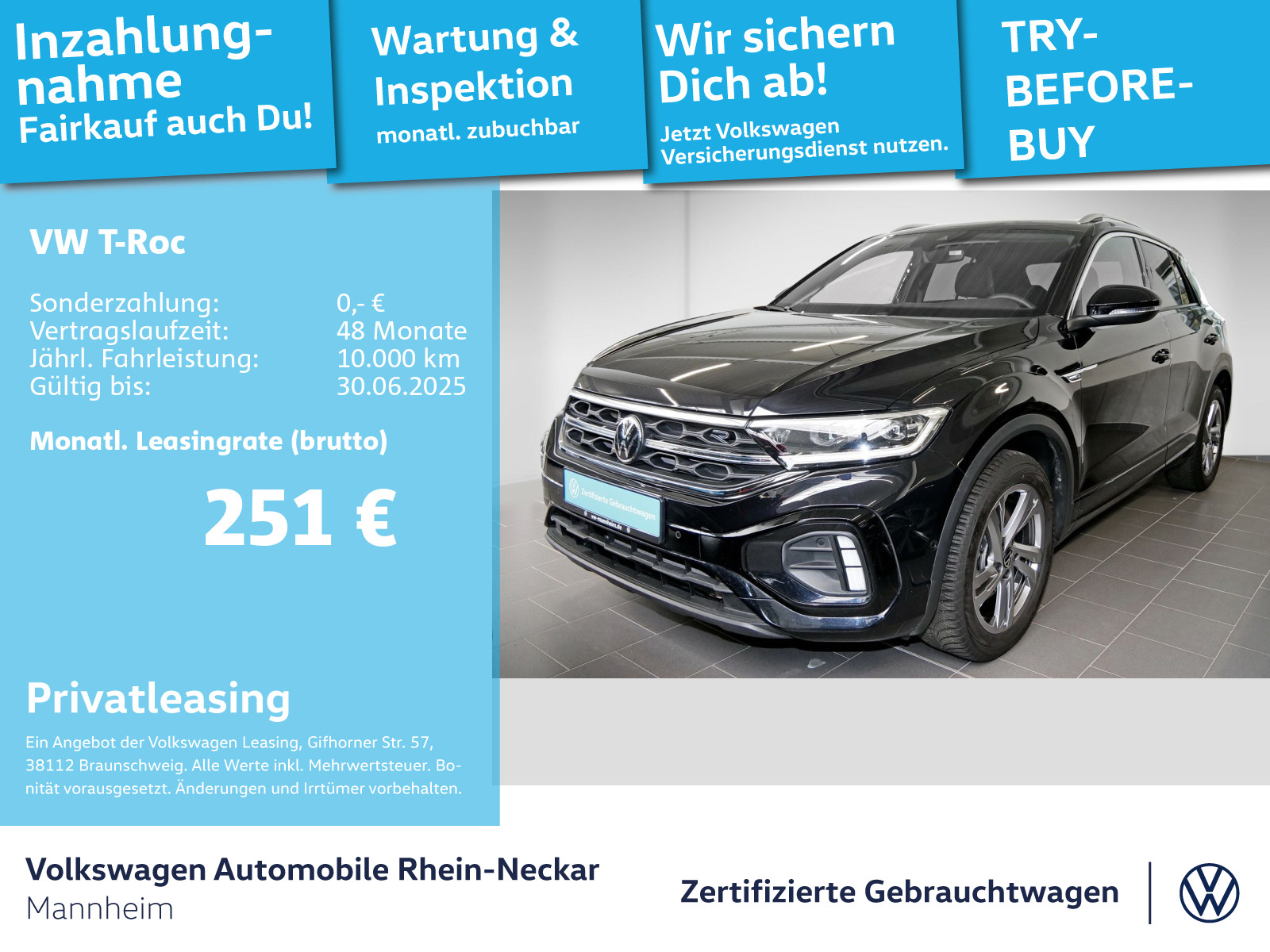 T-Roc 2.0 TDI R-Line DSG Navi AHK Kamera uvm