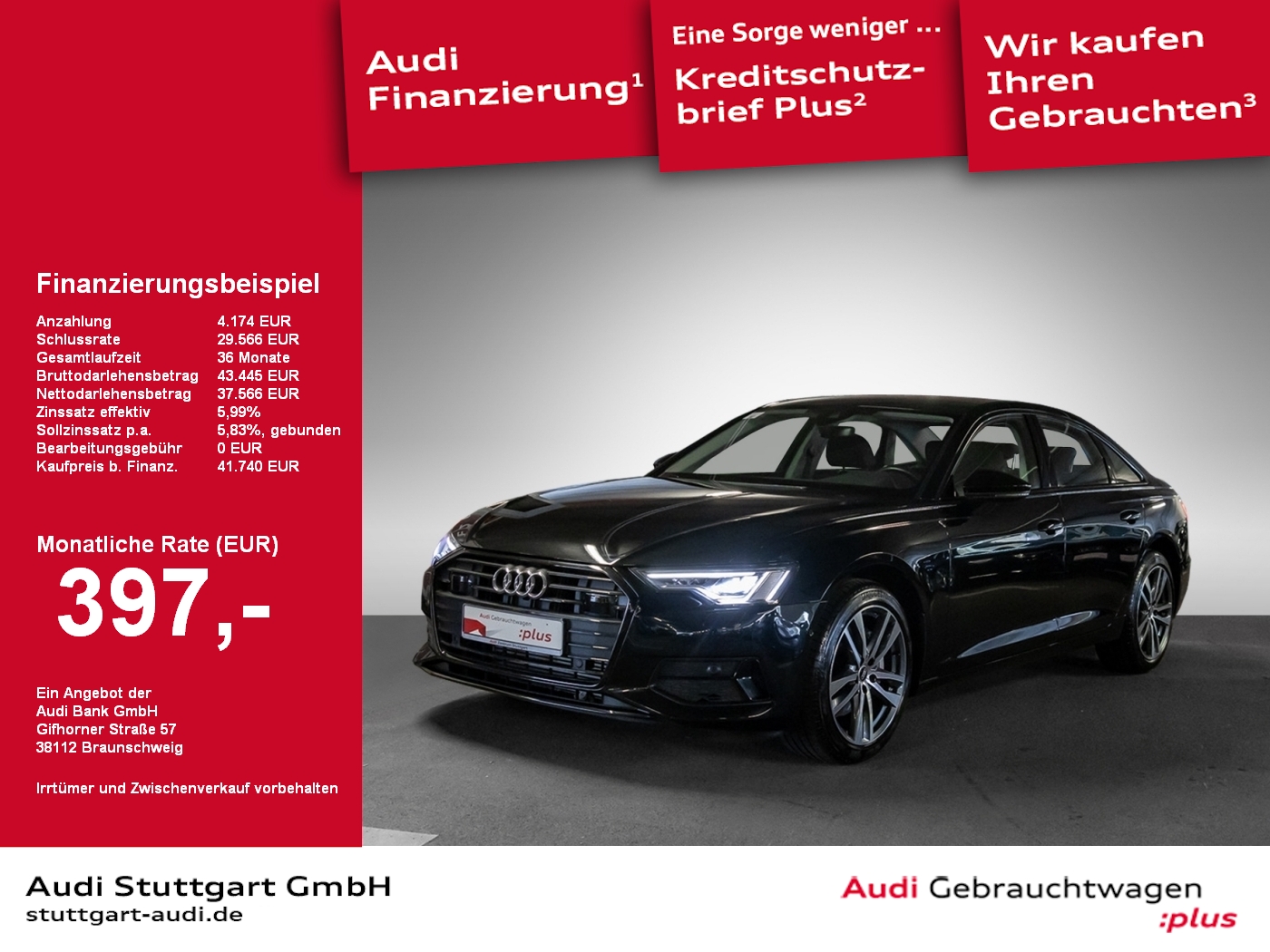 Audi A6 Limousine 45 TFSI advanced