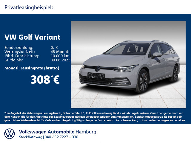 Golf VIII Variant 1.0 eTSI Move DSG AHK Navi ACC