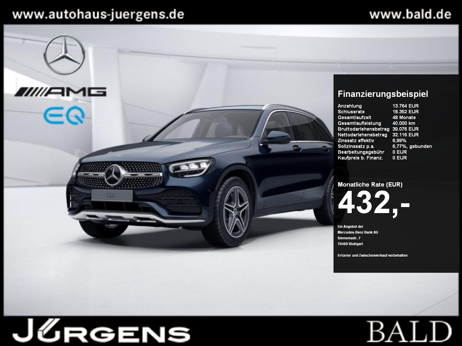 Mercedes-Benz GLC 400 d AMG MBUX Wide Burm