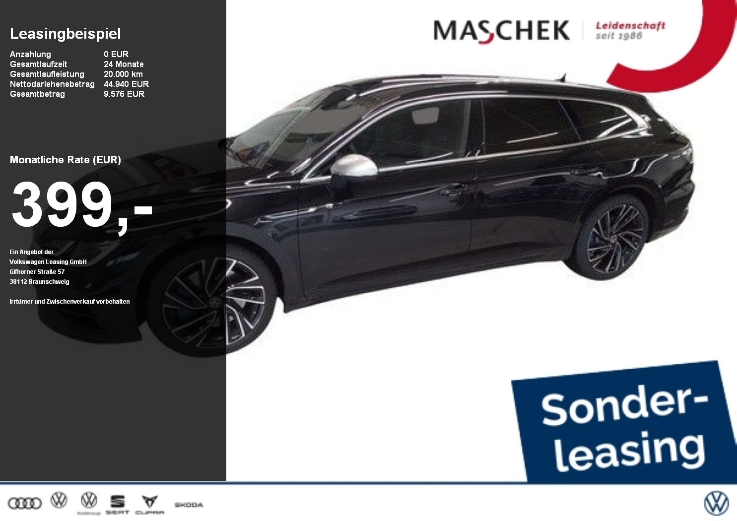 Arteon Shooting Brake R Sonderleasing AHK Navi I