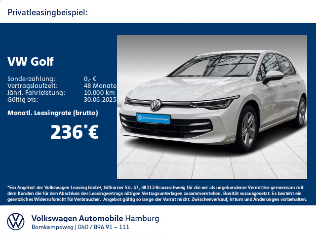 Golf VIII 1.5 TSI Life AHK Navi Sitzhzg ACC