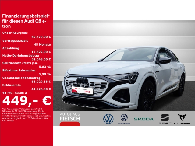 Q8 e-tron Sportback S line Edition 55 quattro AHK Matrix ACC