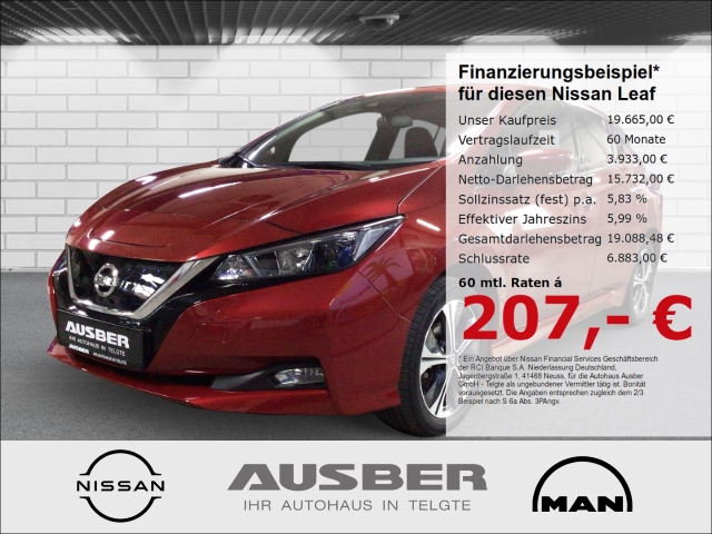 Nissan Leaf e N-Connecta h WInterpaket Winterkompletträdern