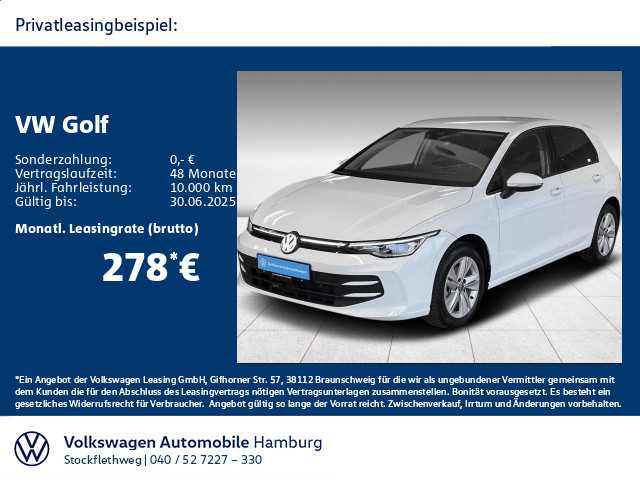 Golf VIII 1.5 eTSI DSG AHK HeadUp Navi Kamera