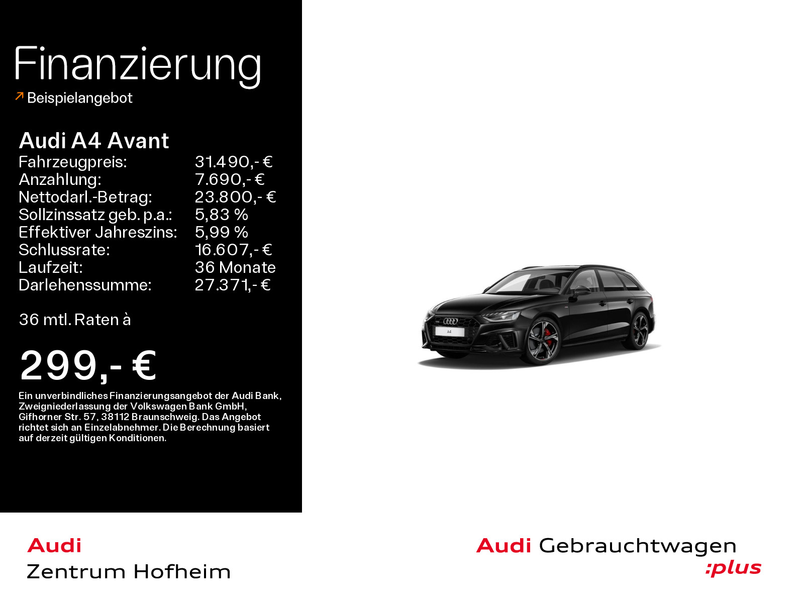 A4 Avant 40 TDI qu 2x S line S tro*HUD*B&O*Matrix*Virtual*Navi+*Stadt*Tour*Optik*