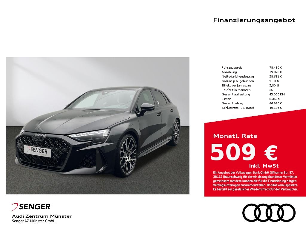 RS3 Sportback ABT Umbau S tronic Navi Kamera Mat
