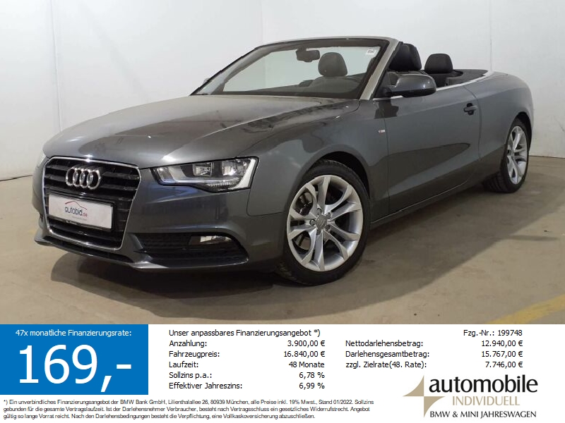 Audi A5 1.8 TFSI Cabrio S Line el P