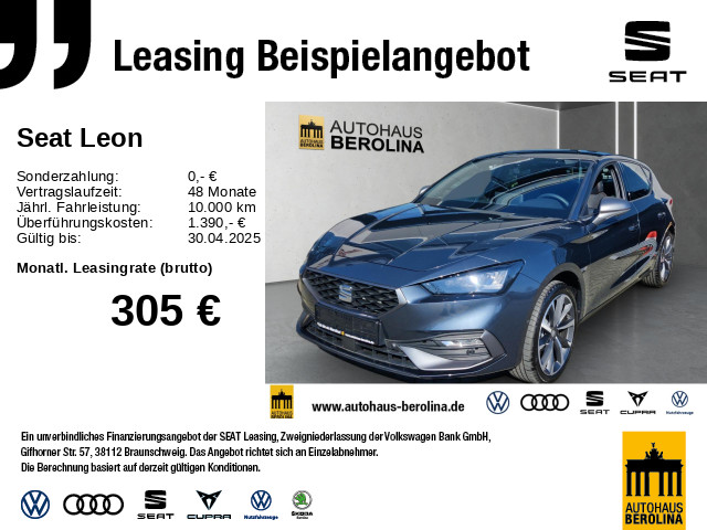 Leon 1.5 eTSI FR DSG *BEATS*Vision+*ACC*NAV*SHZ*