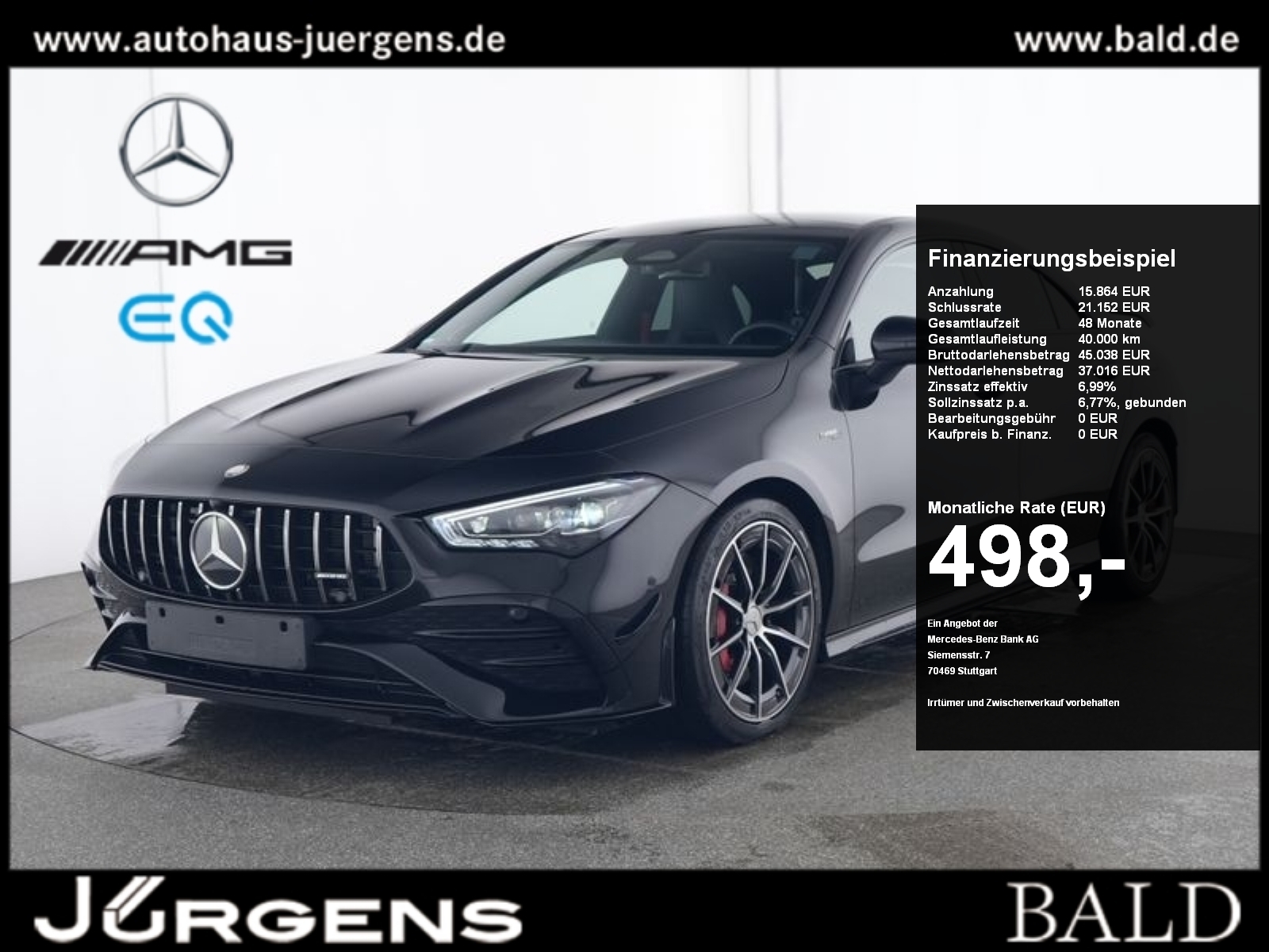 CLA 35 AMG 4M Coupé Aero-Plus/Pano/Burm/MLB/Totw