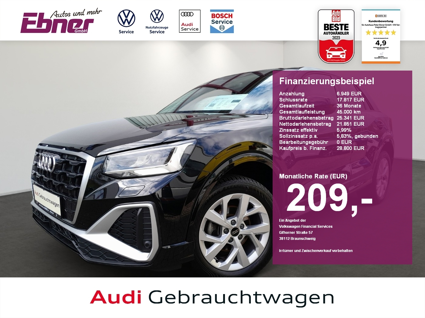 Audi Q2 S-LINE 35TFSI 43tEUR APP 17