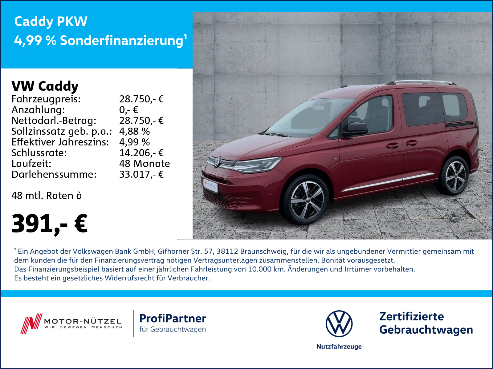 Caddy 1.5 TSI STYLE LED+NAVI+SHZ+RFK+GRA+MFL+17"