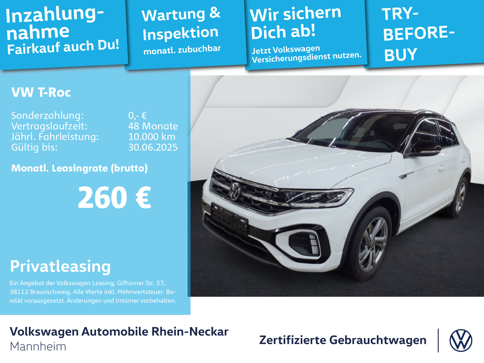 T-Roc 2.0 TDI R-Line DSG Navi AHK Kamera uvm