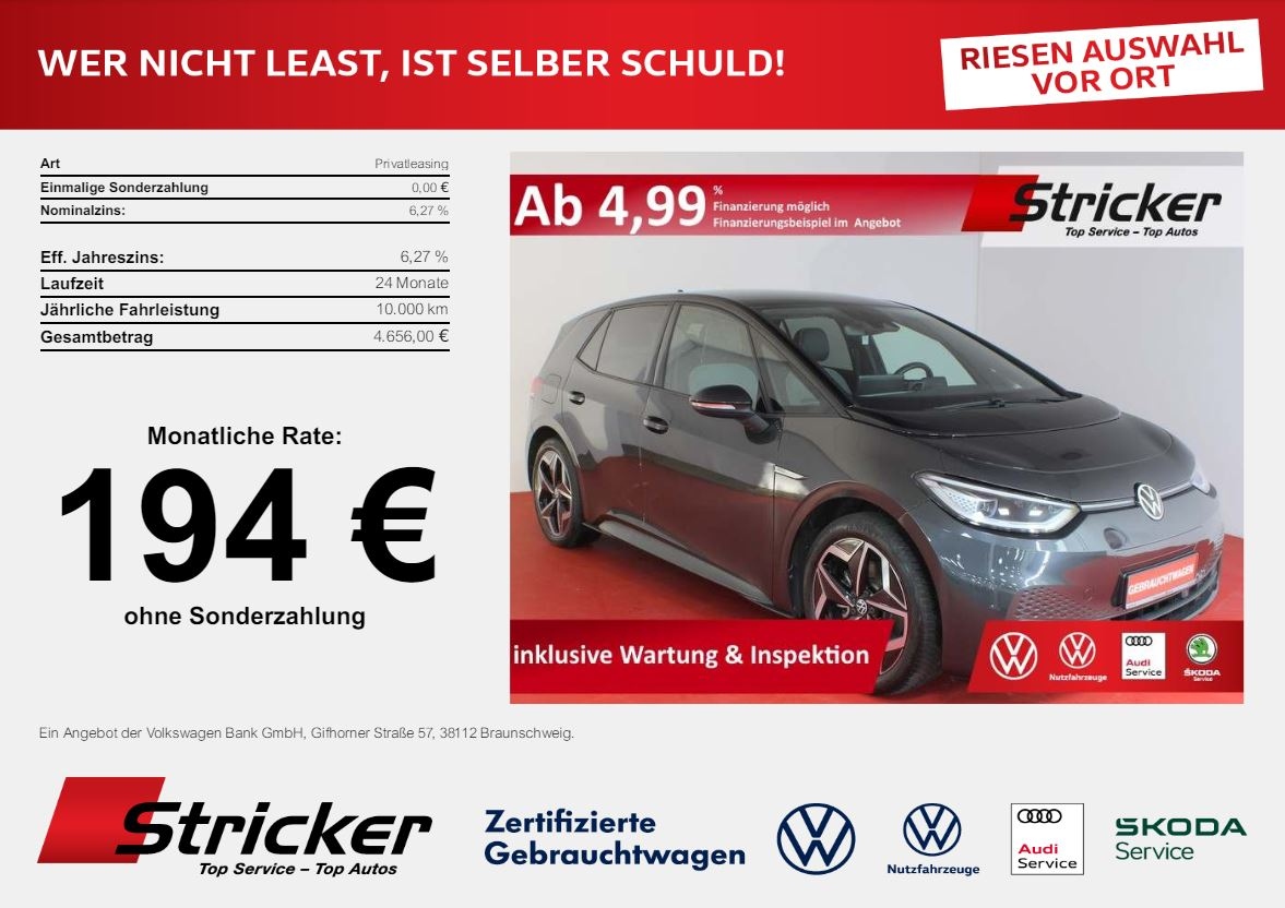Volkswagen ID.3 °°Business 150 58 194 ohnhe Anzahlung