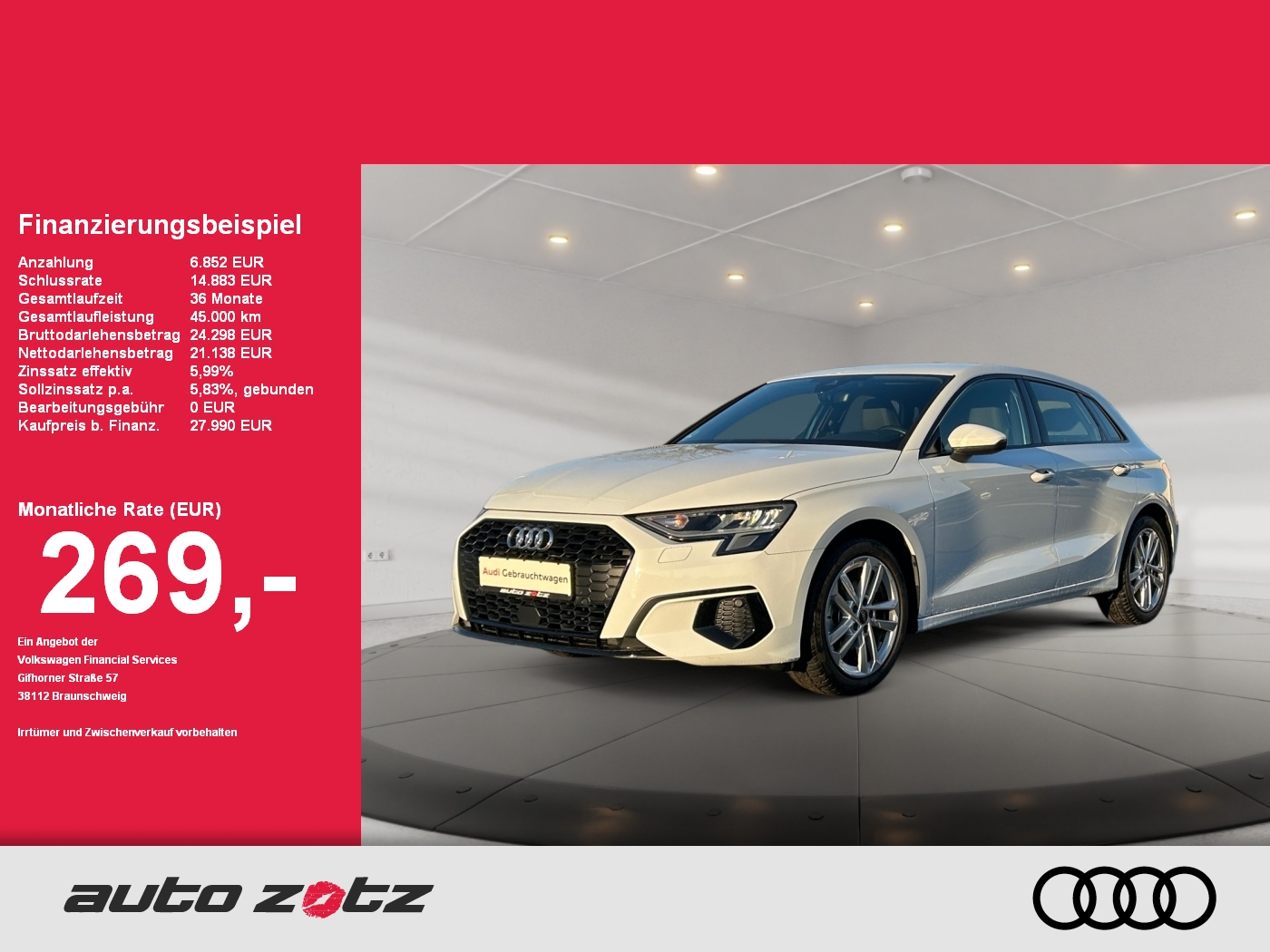 Audi A3 Sportback advanced 30 TFSI