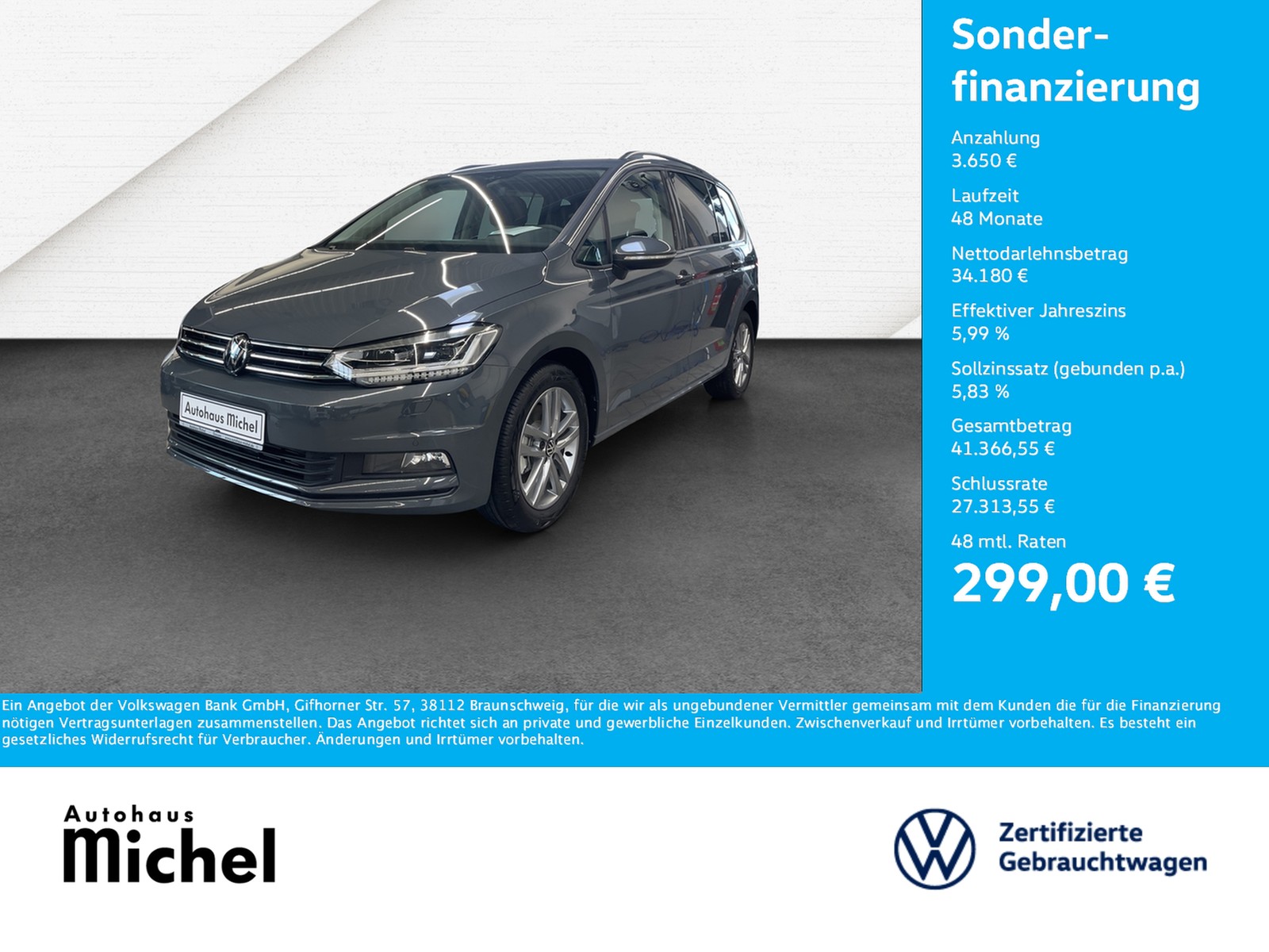 Volkswagen Touran 1.5 TSI Comfortline AppConnect Rückkamera