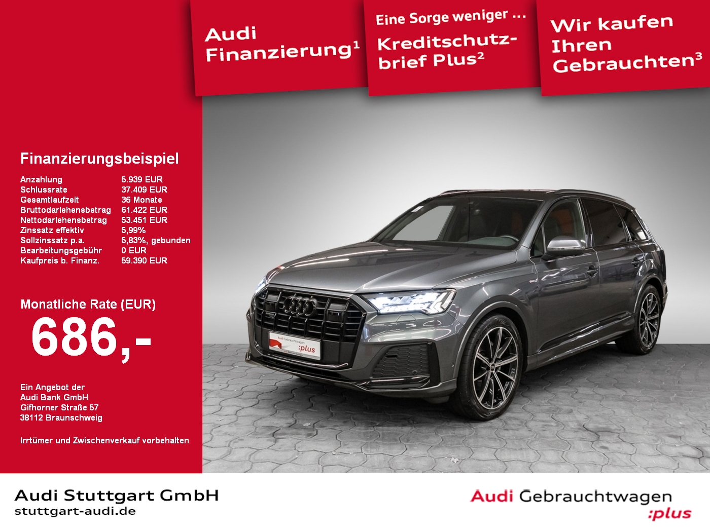 Audi Q7 50 TDI qu S line edition Laser 21