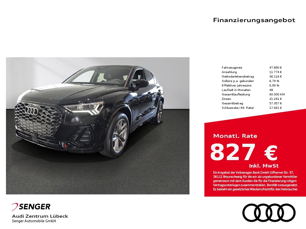 Q3 Sportback S line 35 TFSI Optik-Paket Navi LED