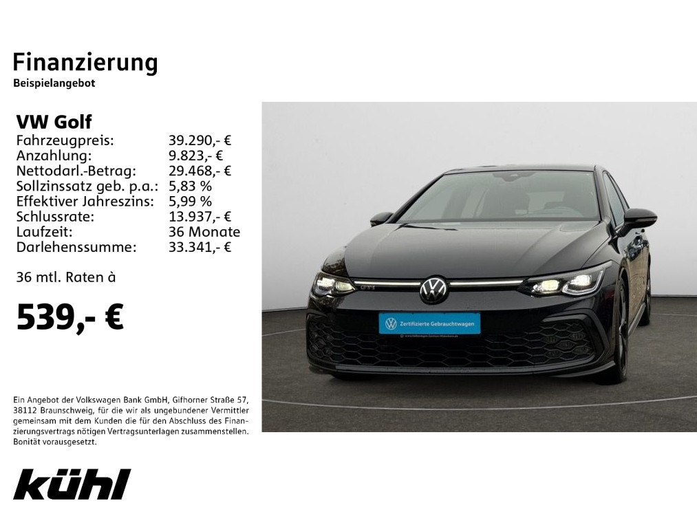 Golf VIII 2.0 TSI DSG GTI Navi,AHK,Pano,DCCHUD