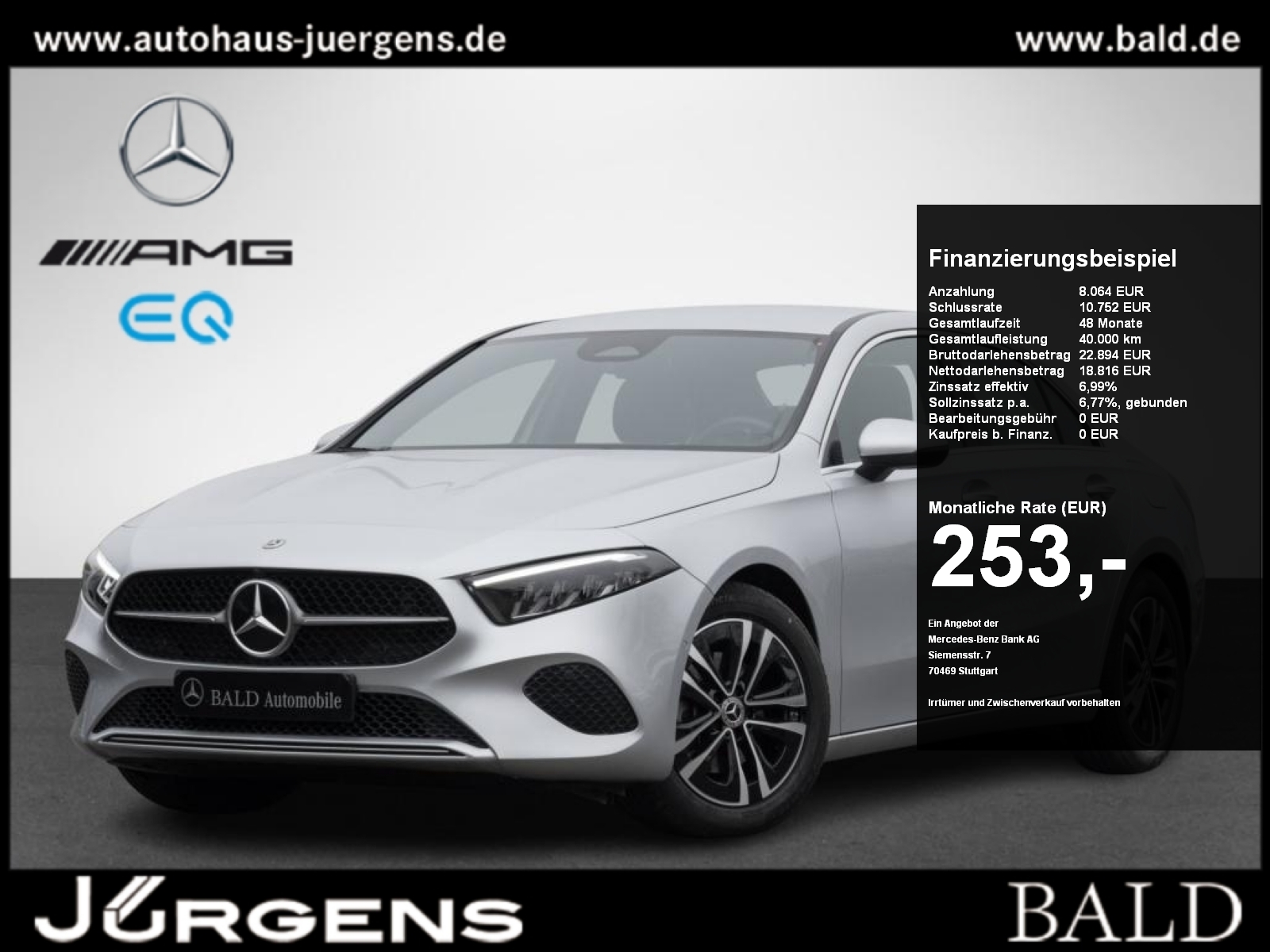 Mercedes-Benz A 180 Limo Progressive-Advanced