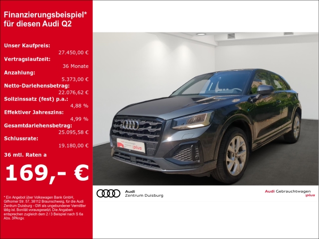 Q2 35 TFSI Navigation virtual Cockpit SHG Anschlussgarantie 3 Jahre 100.000 KM