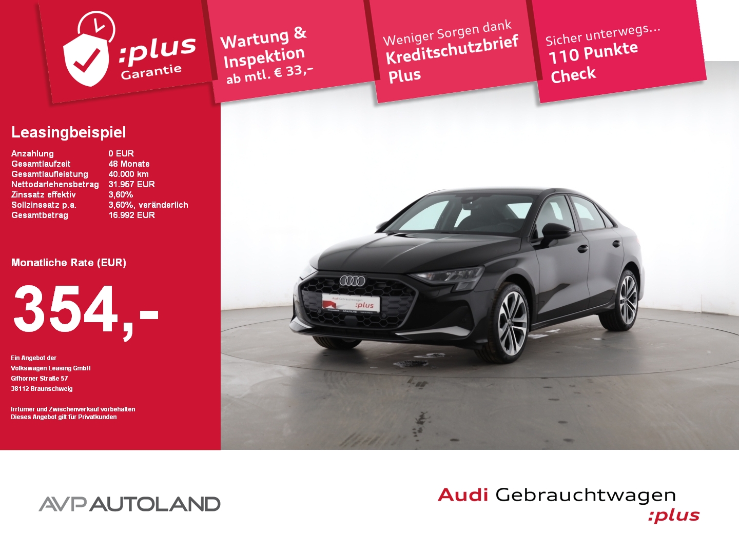 A3 Limousine 35 TFSI S tronic advanced Facelift