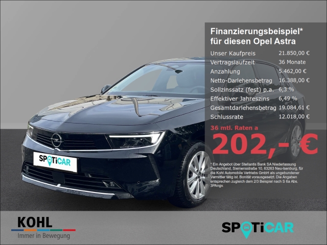 Opel Astra 1.2 L Elegance Turbo