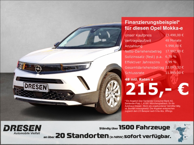 Opel Mokka-e Edition Elektroantrieb 11kW-CHARGER SITZ