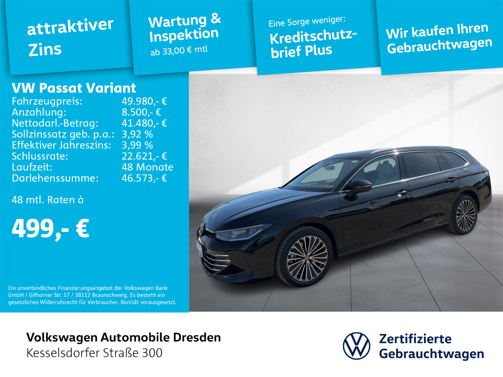 Passat Variant 2.0 TDI DSG 4M Elegance AHZV LED