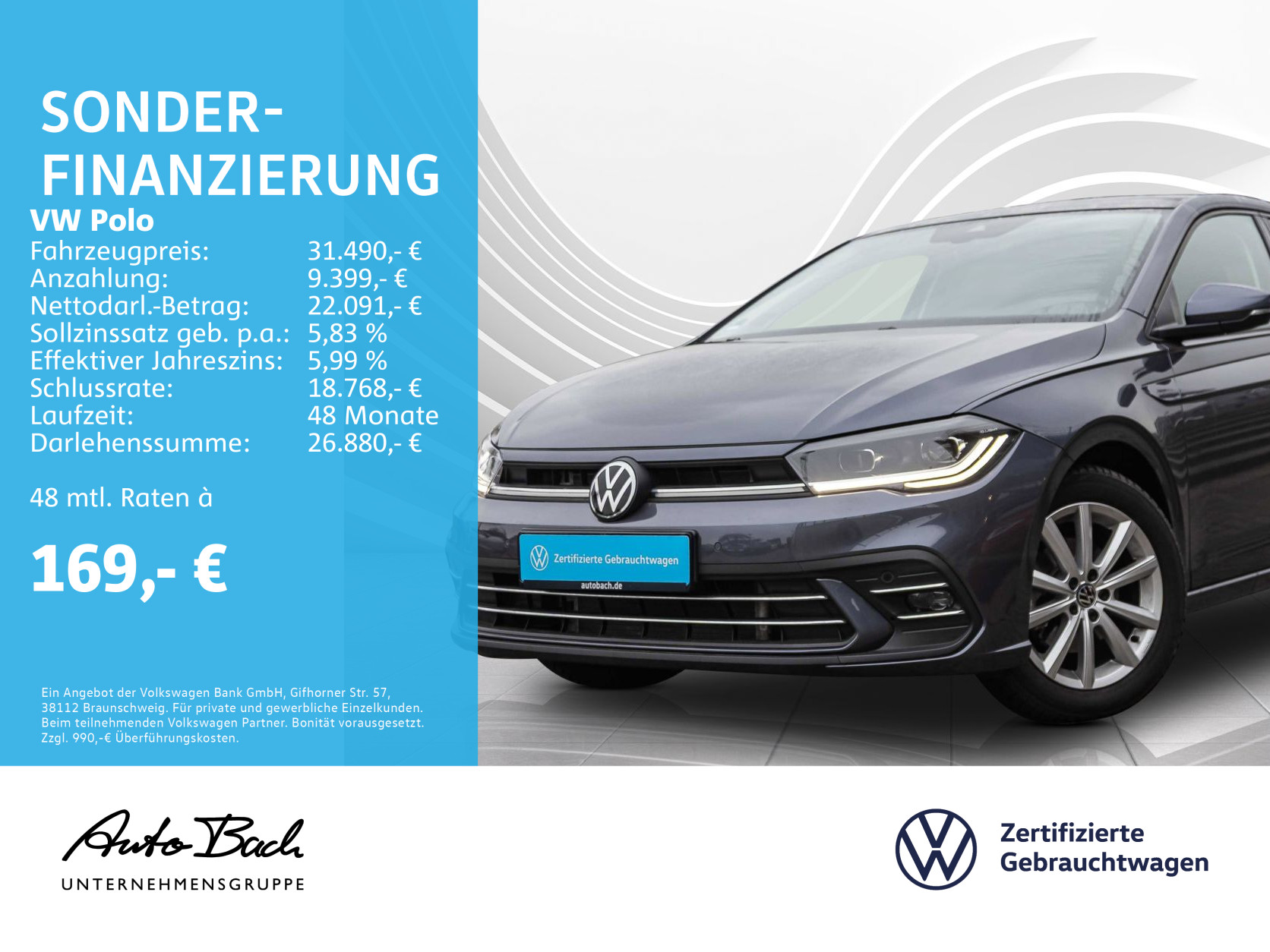 Polo 1.0 TSI "Style" DSG Navi LED Digital Cockpit Panorama ACC EPH AHK