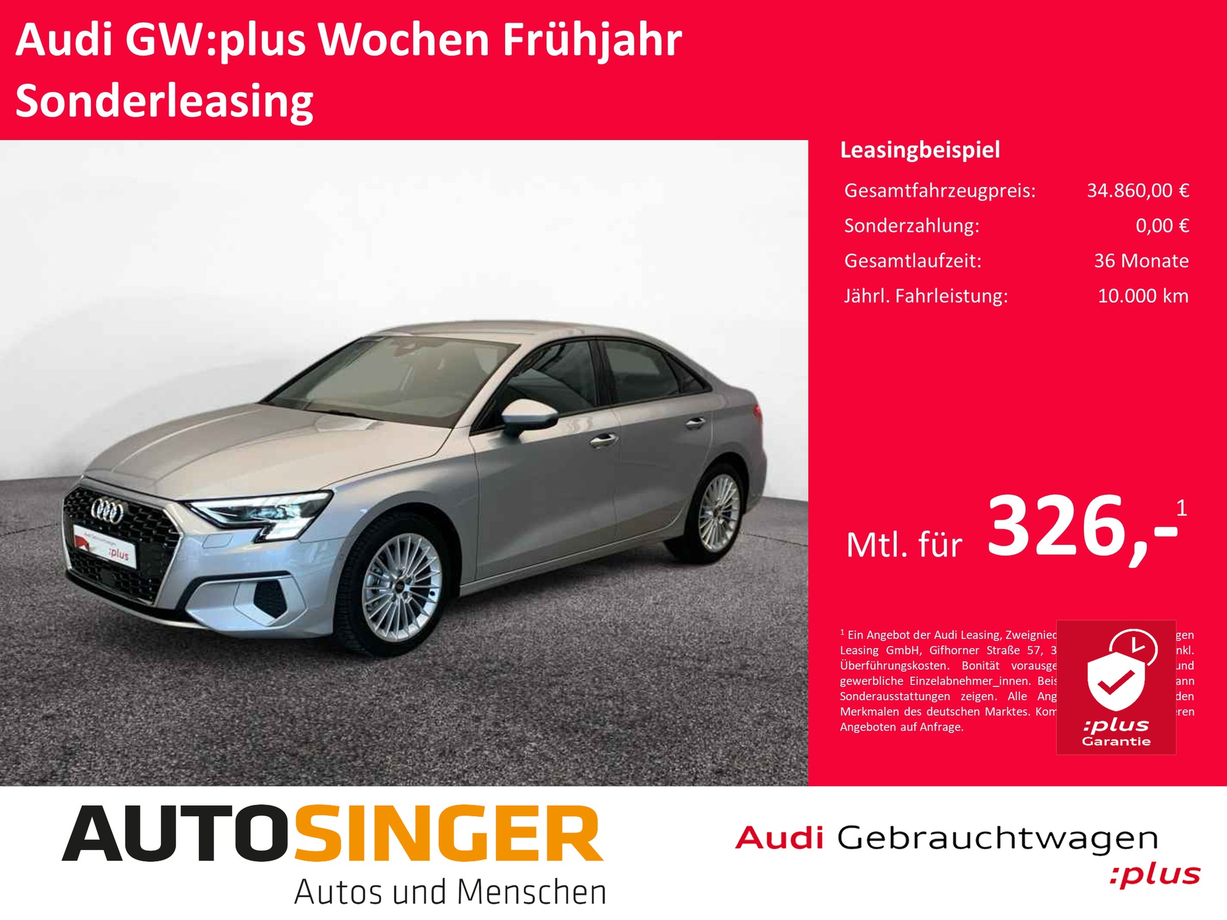 Audi A3 Limousine advanced 35 TFSI