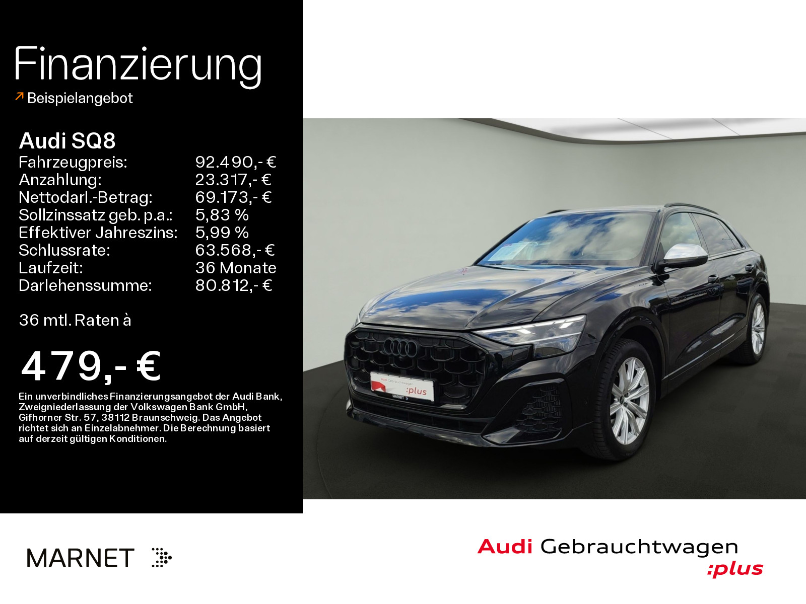 SQ8 TFSI*Navi*Matrix*HUD*AHK*PDC*Virtual Cockpit*Kamera*Sitzheizung