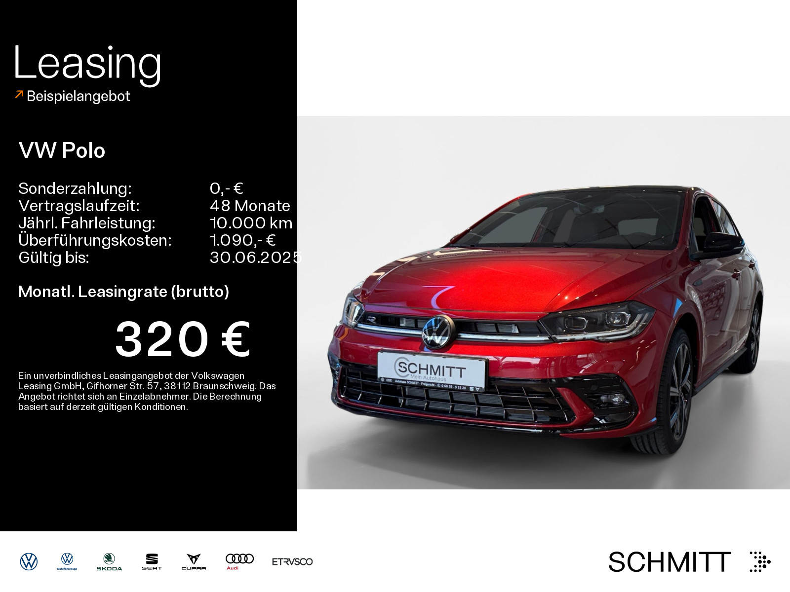 Polo R-Line 1,0 l TSI 95 PS DSG Navi/Klima/SHZG