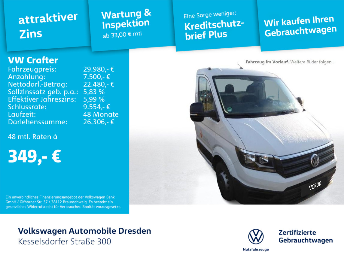 Crafter 2.0 TDI EK LR Klima MFA Freisprecheinrichtung