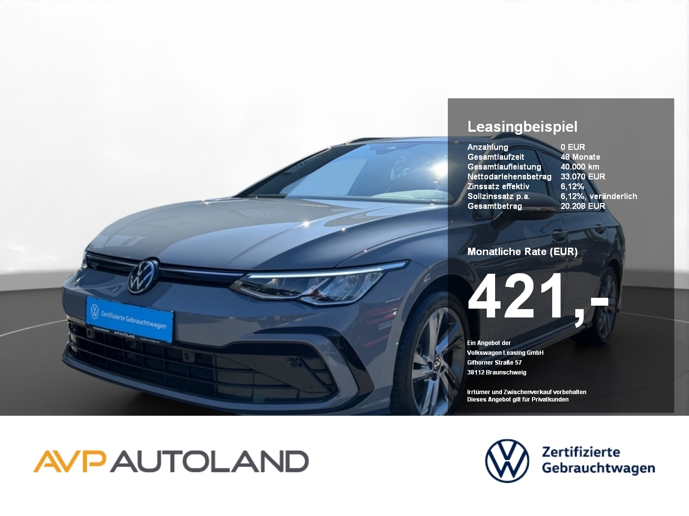 Golf VIII Variant 1.5 eTSI DSG R-Line | AHK |