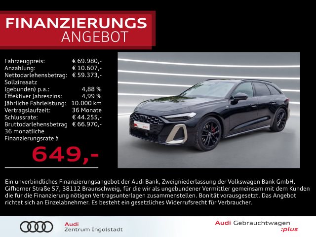 A5 Avant TDI qu 2x S line MATRIX B&O AHK HuD KAM