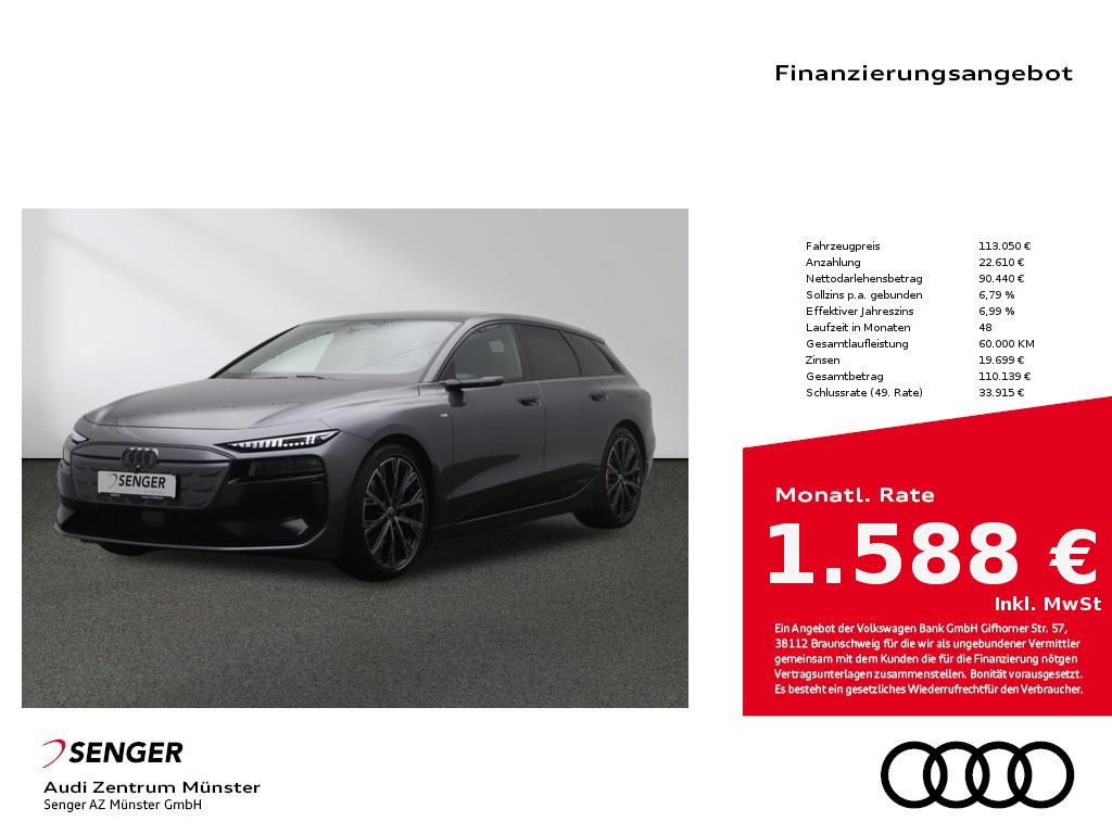 A6 Avant edition one grey e-tron quattro 315 kW