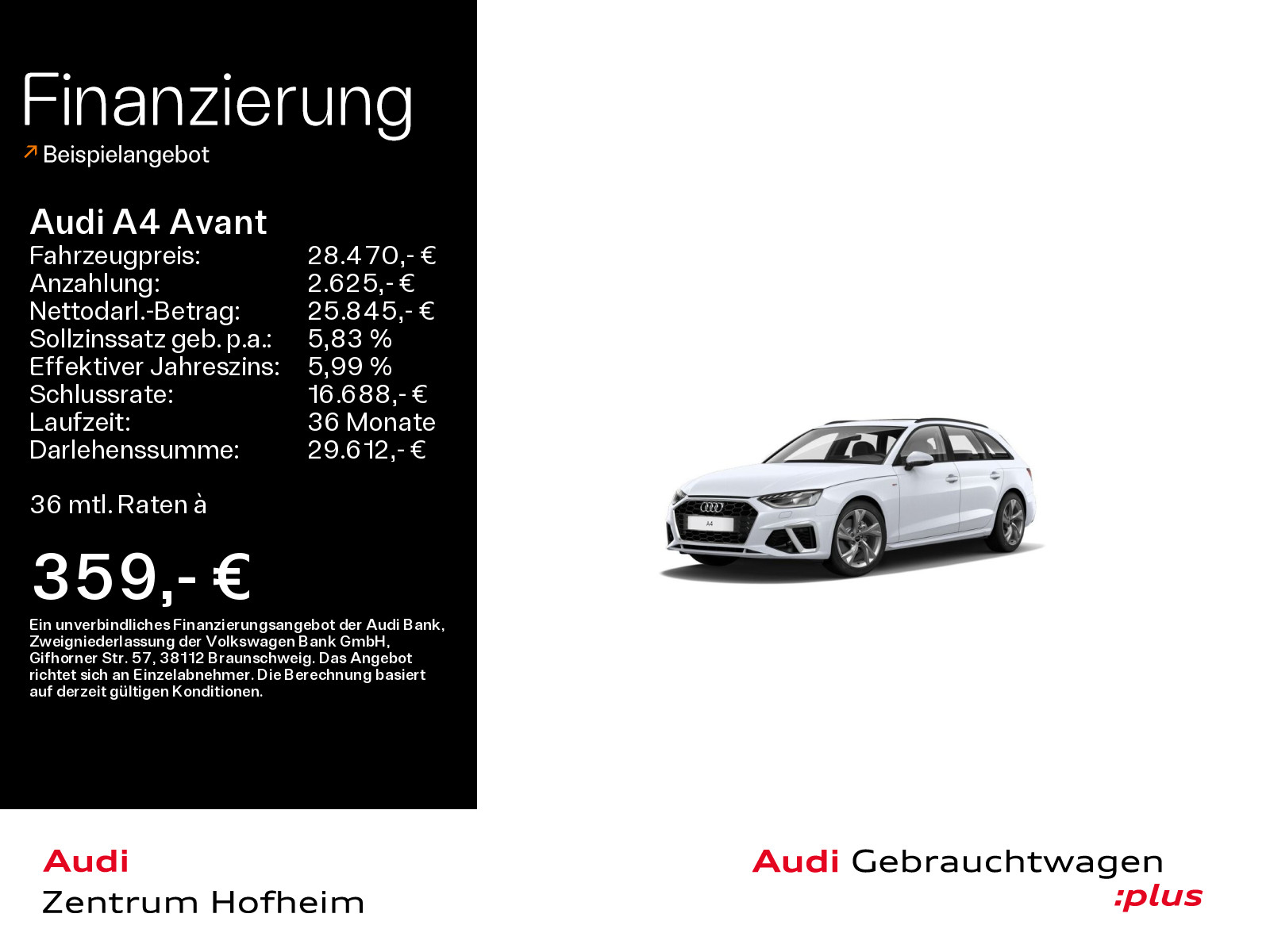 A4 Avant 35 TFSI 2x S line*B&O*Pano*Standh*Matrix*Virtual*Navi+*Teilleder*Stadt*AHK*