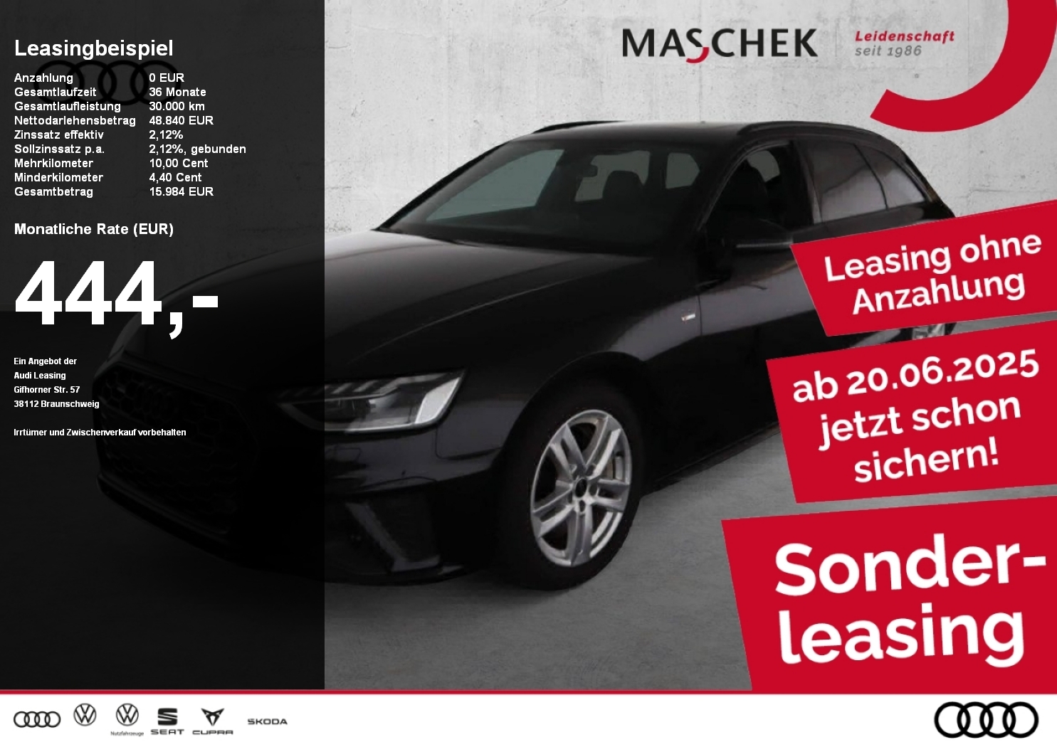 A4 Avant S line 45 TFSI S tronic Black HUD Pano Massage