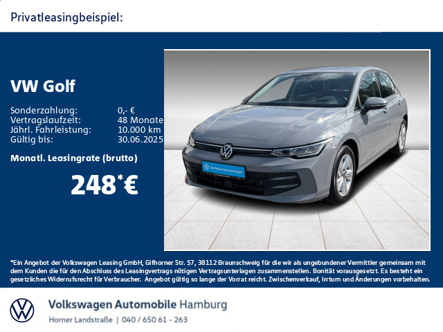 Golf VIII 1.5 TSI Life Kamera LED