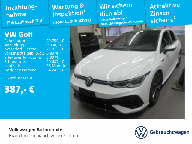 Volkswagen Golf 2.0 TSI VIII R Tagfahrlich Fahrassistent