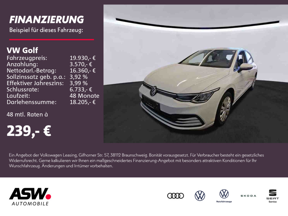 Volkswagen Golf 2.0 TDI Life VC