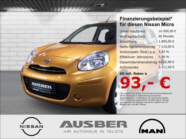 Micra Acenta 1.2 Automatik Navi Ganzjahresreifen