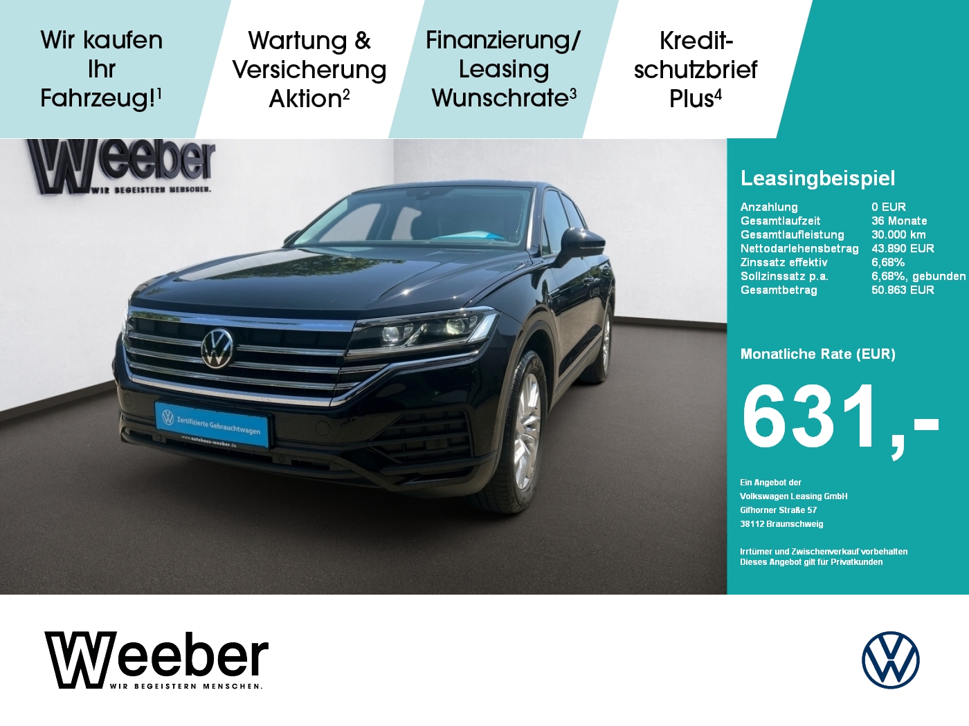 Touareg 4Motion 19 LED LEDER LUFTFEDERUNG NAVI SHZ