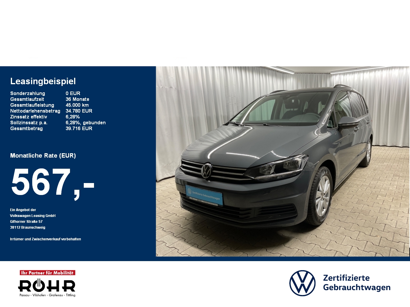 Volkswagen Touran Comfortline ( 07 2028 Front