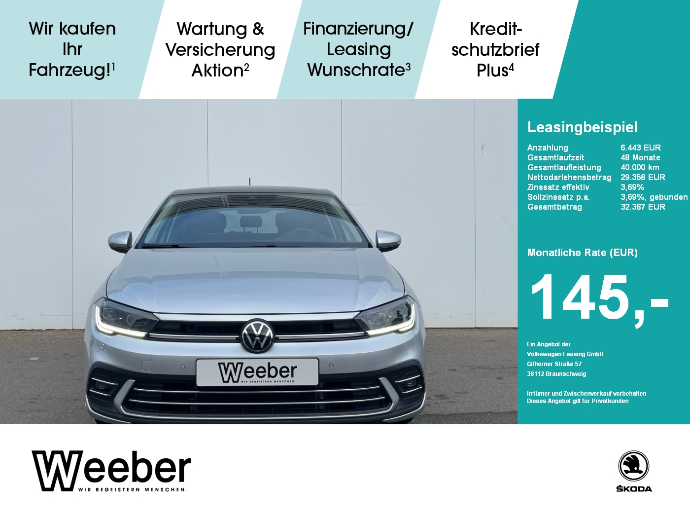 Polo 1.0 l TSI DSG Style Navi LED PDC Tempo
